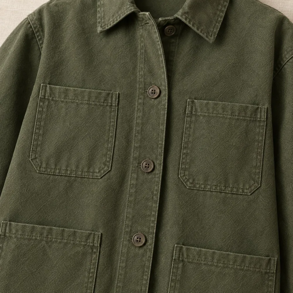 Shed Door Smock Jacket — Detail