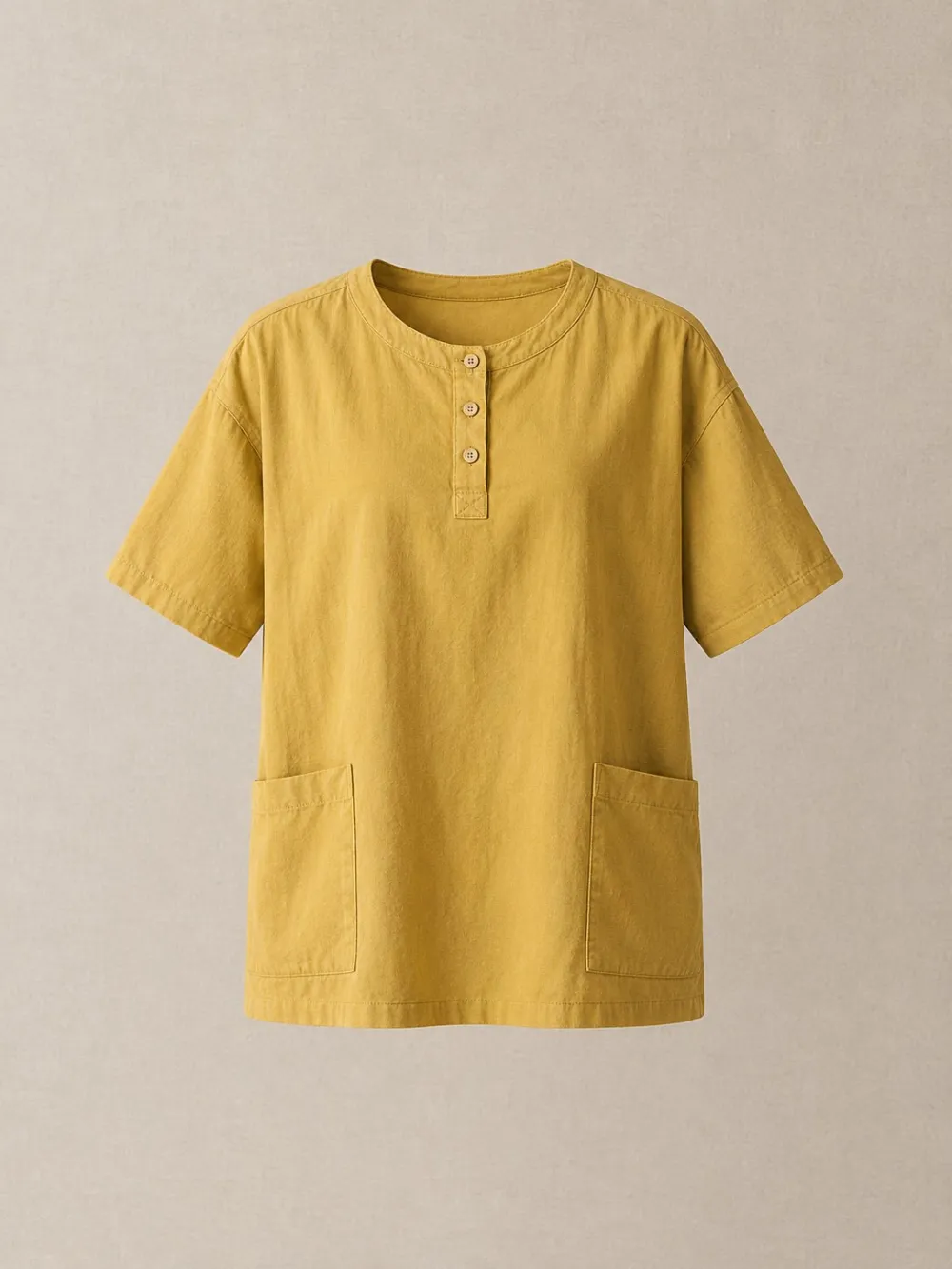 Weekend Short-Sleeve Smock — Front view
