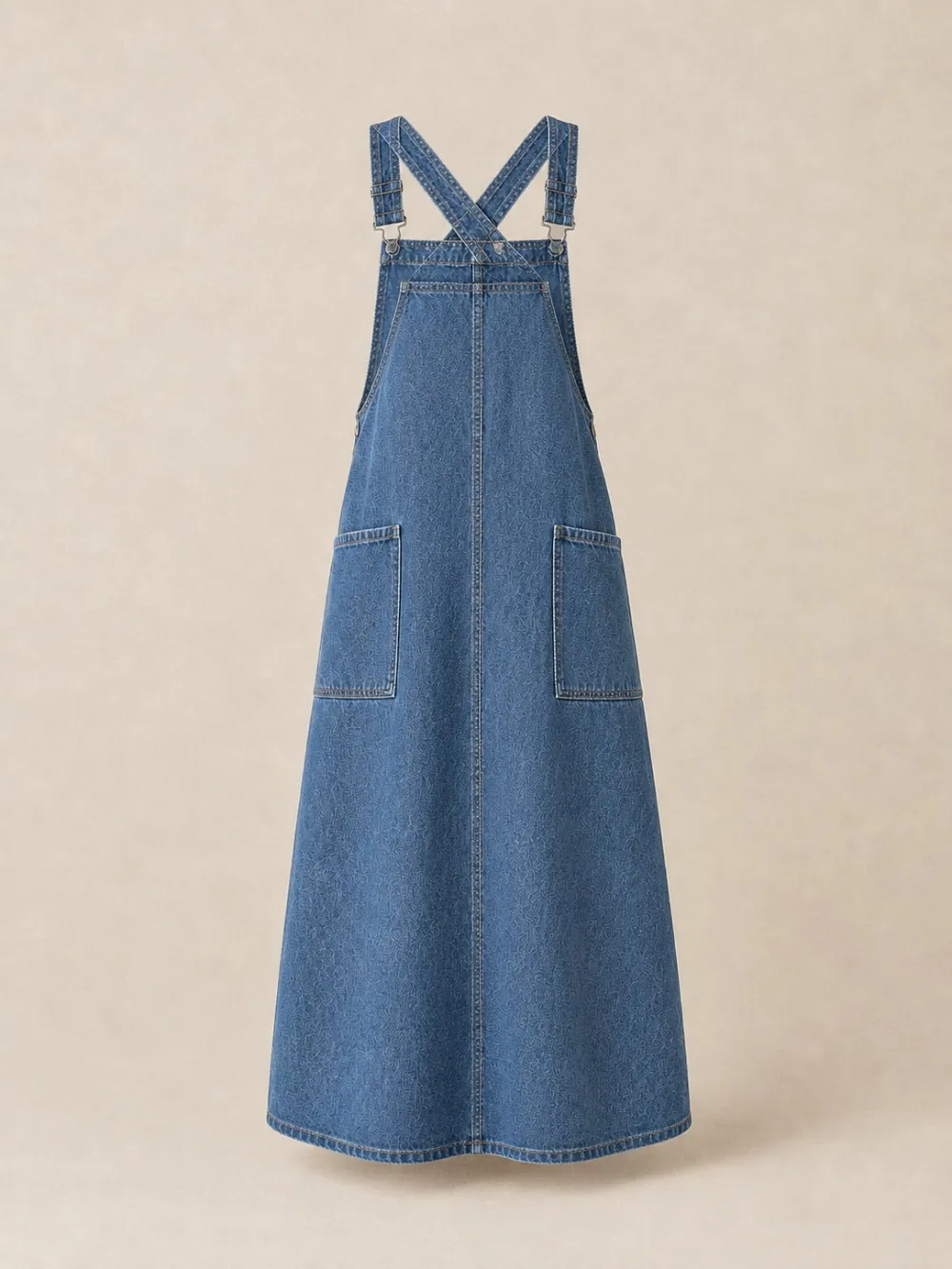 Cross-Back Pinafore Smock — Back view