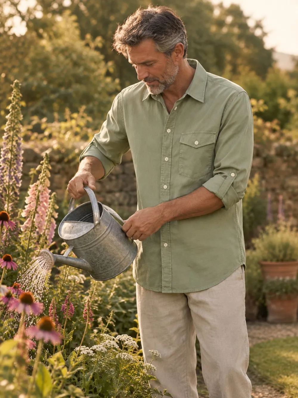 Seed Pocket Shirt — Worn in the garden