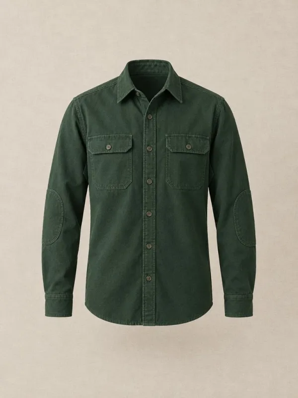 Hedgerow Shirt in Forest — front view