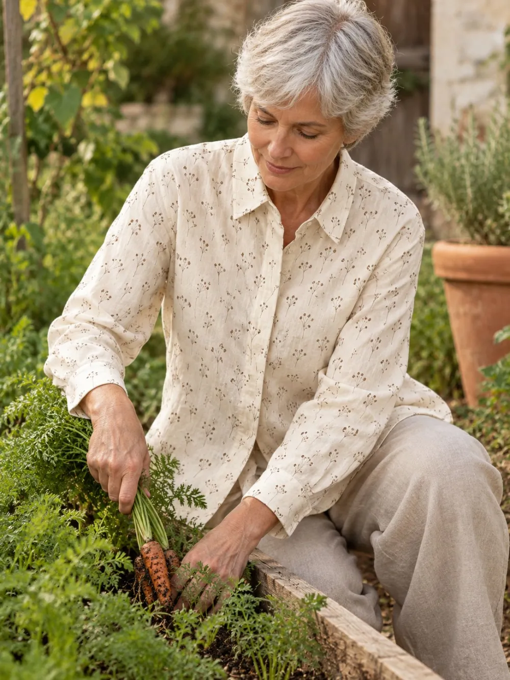 Seedhead Shirt — Worn in the garden