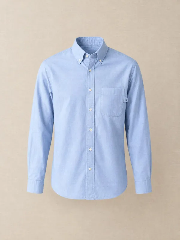 Twine Loop Shirt in Chalk Blue — front view