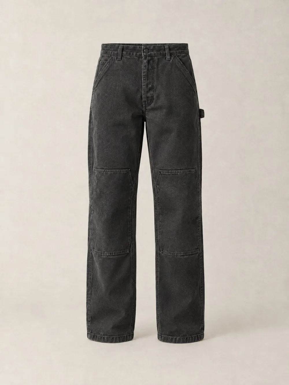 Kneeler Work Trousers — Washed Black