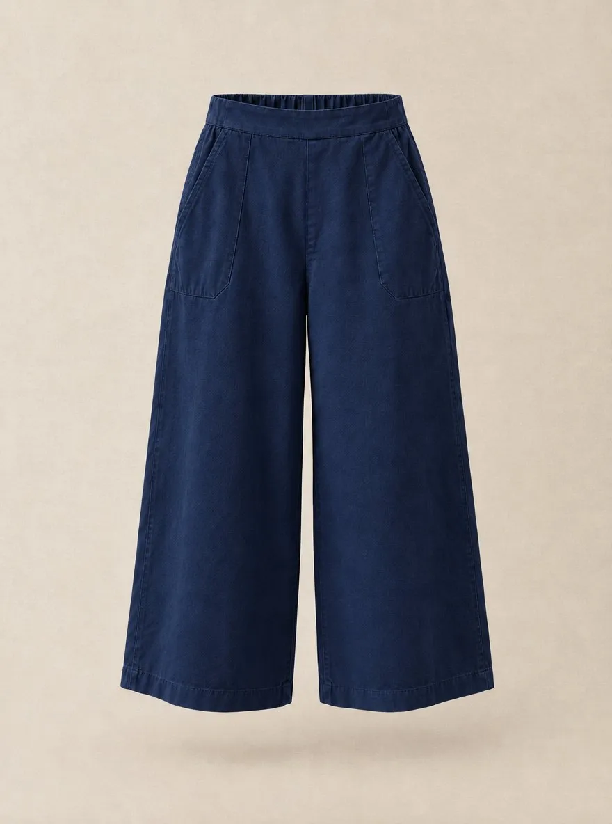 Crop Culottes — Ink Navy