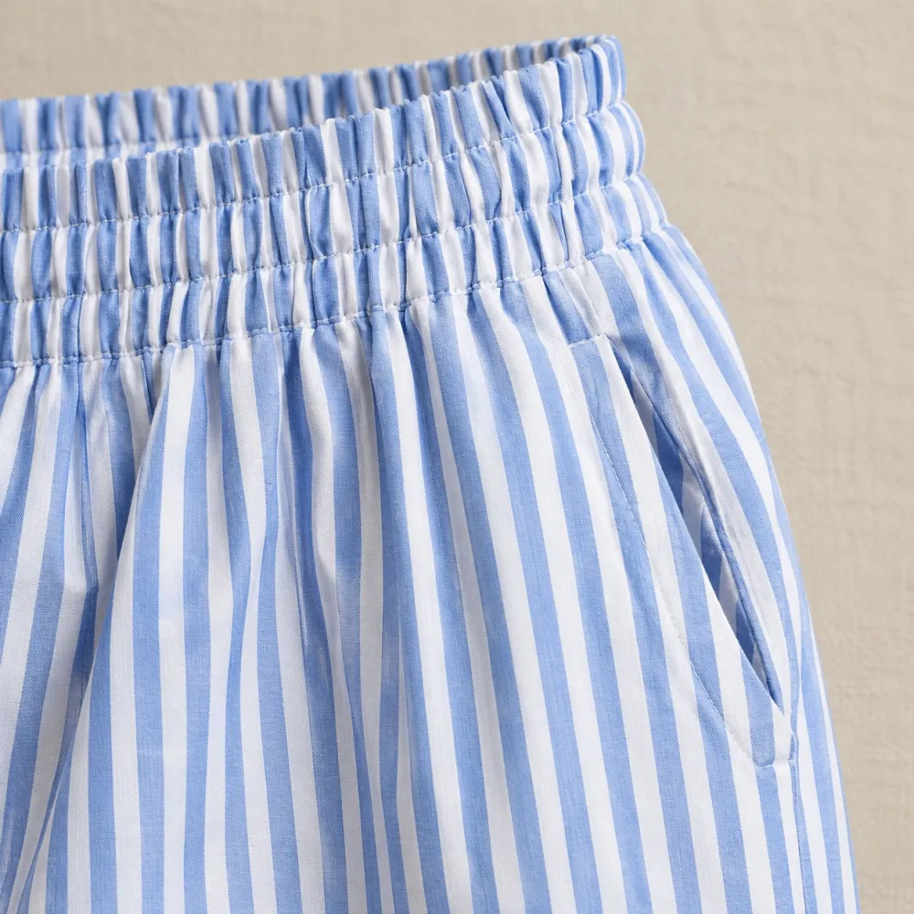 Pull-On Poplin Trousers — Detail