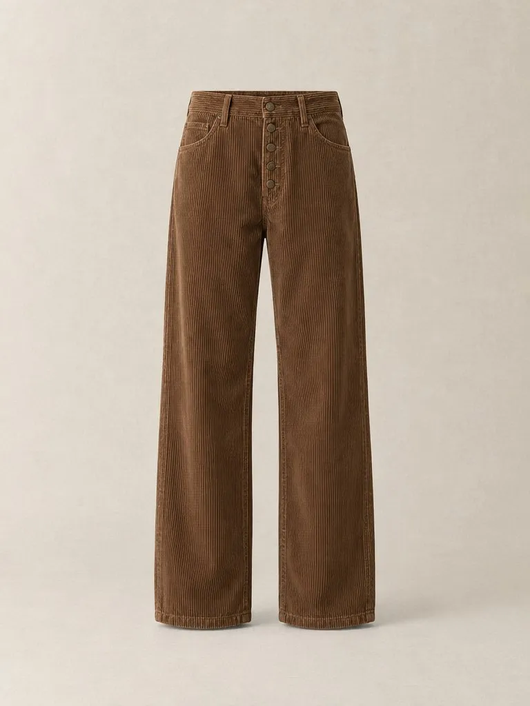 Wale Work Trousers — Front view