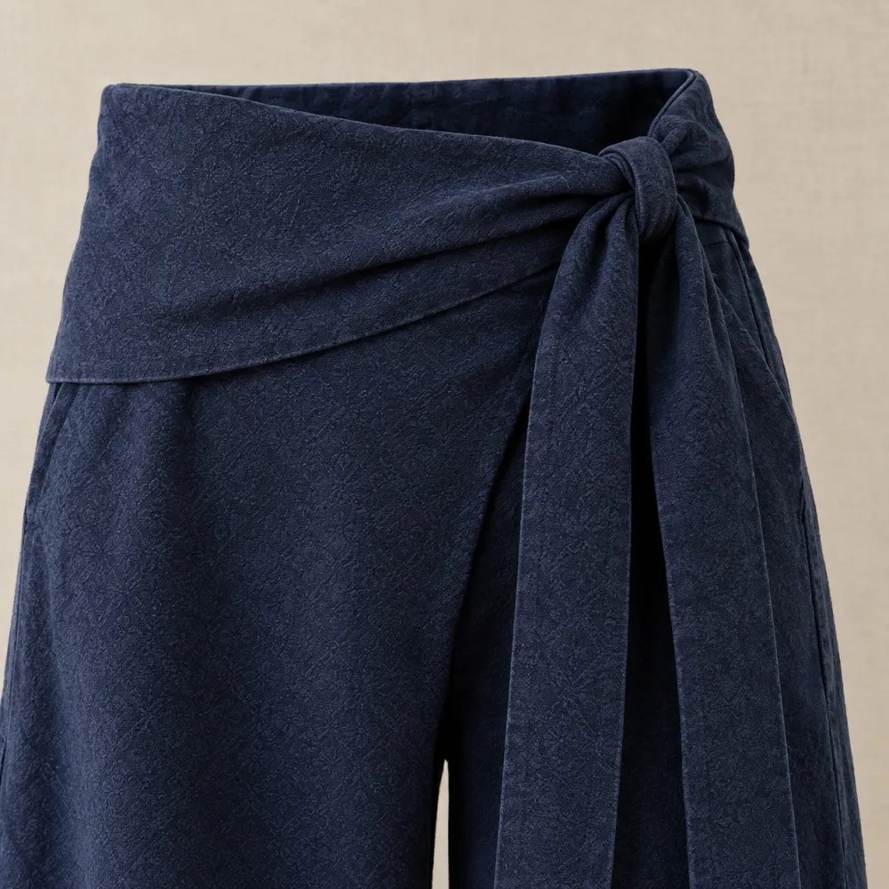 Wrap Front Trousers — Detail