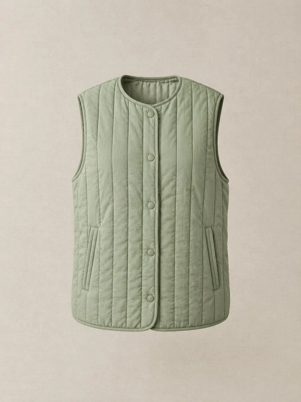 Quilted Gilet — Front view