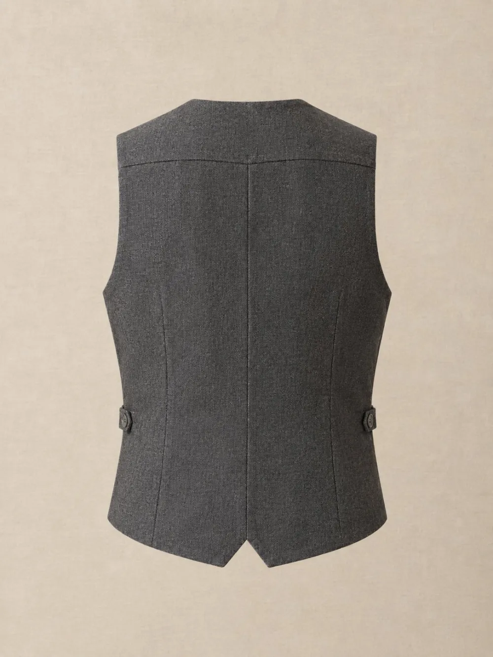 Linen Work Waistcoat — Back view